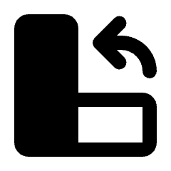 Rotate Left 90 Fill Icon from Rounded Fill - Material Pro Set
