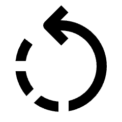 Rotate Left Fill Icon from Outlined Fill - Streamline Material Set