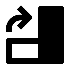 Rotate Right 90 Fill Icon from Outlined Fill - Streamline Material Set
