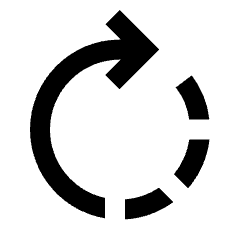 Rotate Right Fill Icon from Sharp Fill - Material Pro Set