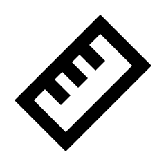 Ruler Icon from Sharp Line - Material Pro Set