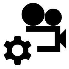 Settings B Roll Icon from Sharp Line - Streamline Material Set