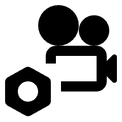 Settings B Roll Alt Icon from Rounded Line - Streamline Material Set