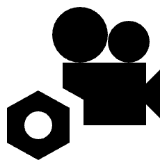 Settings B Roll Alt Fill Icon from Sharp Fill - Material Pro Set