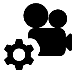 Settings B Roll Fill Icon from Rounded Fill - Streamline Material Set