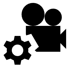 Settings B Roll Fill Icon from Sharp Fill - Streamline Material Set