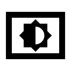 Settings Brightness Icon from Sharp Line - Streamline Material Set