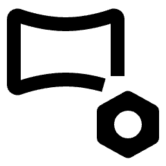 Settings Panorama Alt Icon from Rounded Line - Material Pro Set