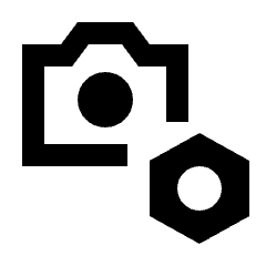 Settings Photo Camera Alt Icon from Sharp Line - Material Pro Set
