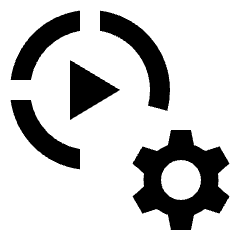 Settings Slow Motion Icon from Sharp Line - Streamline Material Set