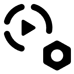 Settings Slow Motion Alt Fill Icon from Rounded Fill - Material Pro Set