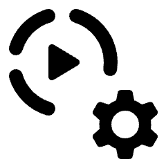 Settings Slow Motion Fill Icon from Rounded Fill - Material Pro Set