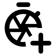 Shutter Speed Add Icon from Rounded Line - Material Pro Set