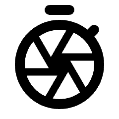 Shutter Speed Icon from Rounded Line - Material Pro Set