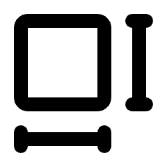 Sizing Icon from Rounded Line - Material Pro Set