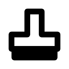 Stamp Icon from Outlined Line - Streamline Material Set