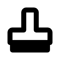 Stamp Icon from Rounded Line - Streamline Material Set