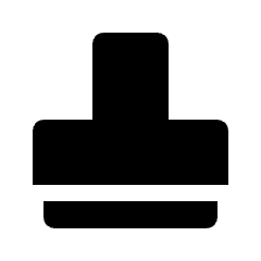 Stamp Fill Icon from Outlined Fill - Streamline Material Set