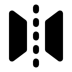 Symmetry Mirror Fill Icon from Rounded Fill - Streamline Material Set