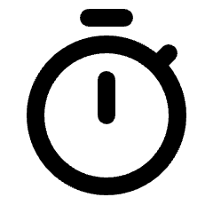 Timer Icon from Rounded Line - Material Pro Set