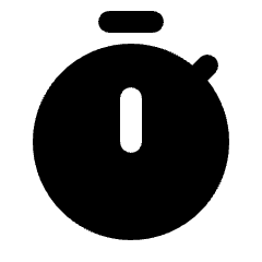 Timer Fill Icon from Rounded Fill - Streamline Material Set