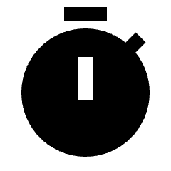 Timer Fill Icon from Sharp Fill - Streamline Material Set