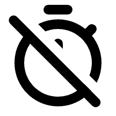 Timer Off Icon from Rounded Line - Streamline Material Set