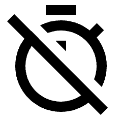 Timer Off Icon from Sharp Line - Streamline Material Set