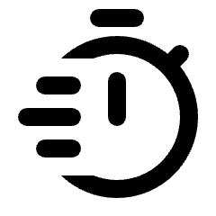 Timer Quick Fill Icon from Rounded Fill - Material Pro Set