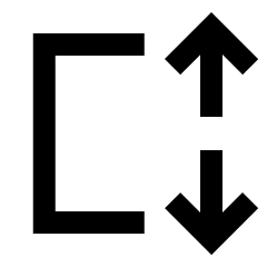 Transform Height Icon from Sharp Line - Streamline Material Set