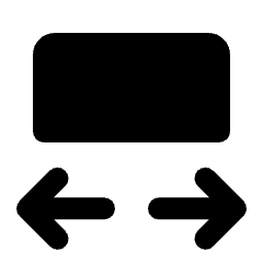 Transform Width Fill Icon from Rounded Fill - Streamline Material Set