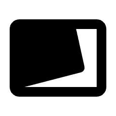 Transition Chop Fill Icon from Rounded Fill - Streamline Material Set