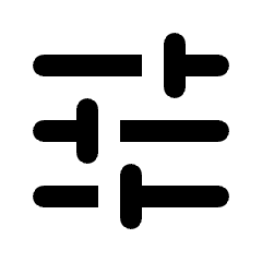 Tune Icon from Rounded Line - Streamline Material Set