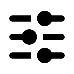 Tune Alt Icon from Rounded Line - Streamline Material Set
