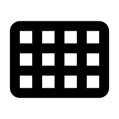 View Compact Icon from Rounded Line - Streamline Material Set