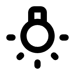 Wb Incandescent Icon from Rounded Line - Streamline Material Set