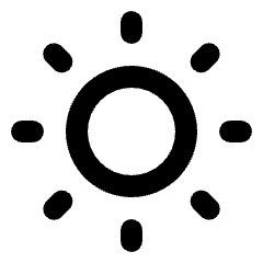 Wb Sunny Icon from Rounded Line - Material Pro Set