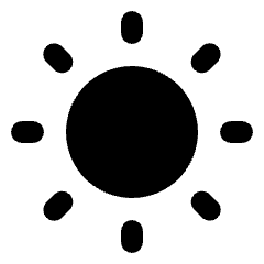 Wb Sunny Fill Icon from Rounded Fill - Material Pro Set