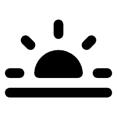 Wb Twilight Fill Icon from Rounded Fill - Streamline Material Set