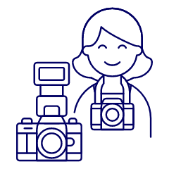 Photographers Camera 2 Illustration from UX Line Set