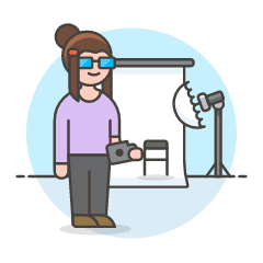 Photographers Studio 4 Illustration from UX Colors Set