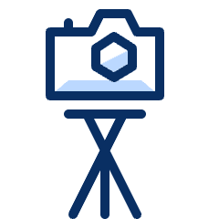 Camera Tripod 1 Icon from Cyber Duotone Set
