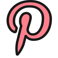 Pinterest Logo Icon from Ultimate Colors Set
