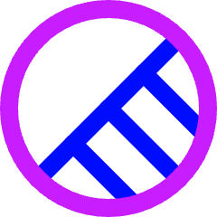 Bottom Right Half Shadow Circle Icon from Sharp Neon Set