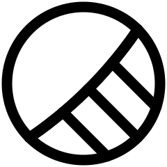 Bottom Right Half Shadow Circle Icon from Plump Line Set