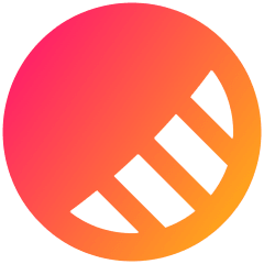 Bottom Right Half Shadow Circle Icon from Plump Gradient Set