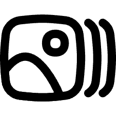 Burst Mode Camera Icon from Flex Line Set