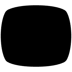Composition Oval Icon from Plump Solid Set