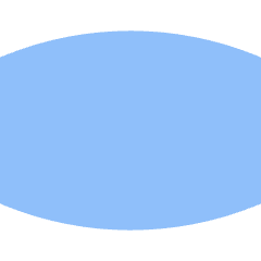 Composition Oval Icon from Sharp Flat Set