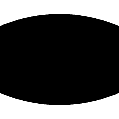 Composition Oval Icon from Sharp Solid Set